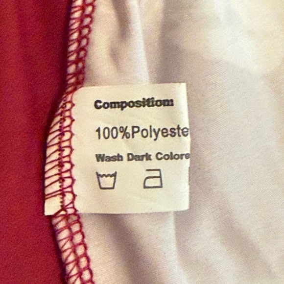 ROSE GAL Womens 24 Tunic Red Boho‎ Office Silky Whimsigoth Asymmetrical Hem - Picture 7 of 7